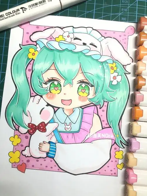 临摹标明出处#动漫  #二次元  #动漫素材  #q版人物  #动漫人物