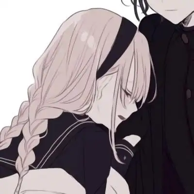 动漫情侣头像高冷型一左一右冷酷动漫cp头像