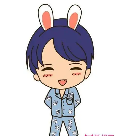 动漫人物简笔画q版男可爱