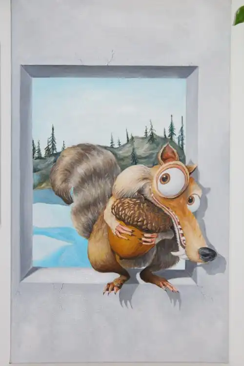 墙绘分类 3d系列 3d墙绘适合于什么样的场所 因为3d墙地立体画的视觉