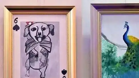 网友扒出王诗龄9岁时画的孔雀能卖10万高价引热议