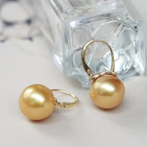 黑珍珠耳饰耳钩耳环18k金孔雀绿紫经典款式送妈妈已售20￥865券后价