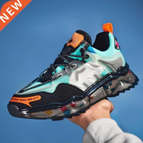 2021 fashion men sport shoes breathable set style man chunky