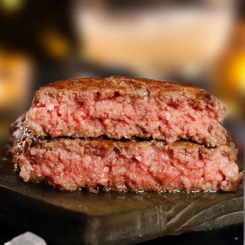 直播 安格斯谷饲牛肉饼汉堡店专用牛肉饼100gx8片赠2片