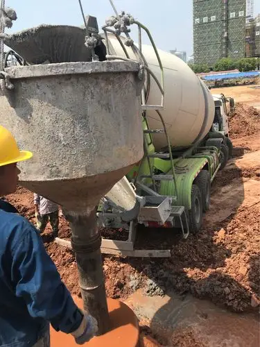 围护桩混凝土灌注
