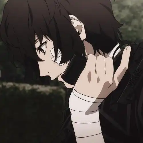 《文豪野犬》优雅又自信的太宰治怼脸自截,动漫头像壁纸分享