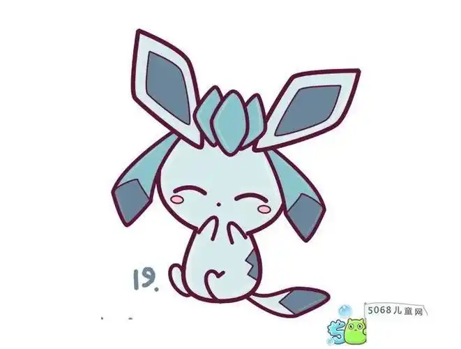 杰尼龟简笔画宠物小精灵q版简笔画精灵宝可梦系列之花漾海狮简笔画