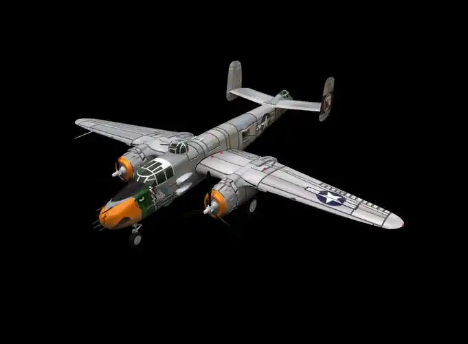 单翼螺旋桨战斗机模型-军事武器 -cgsousou