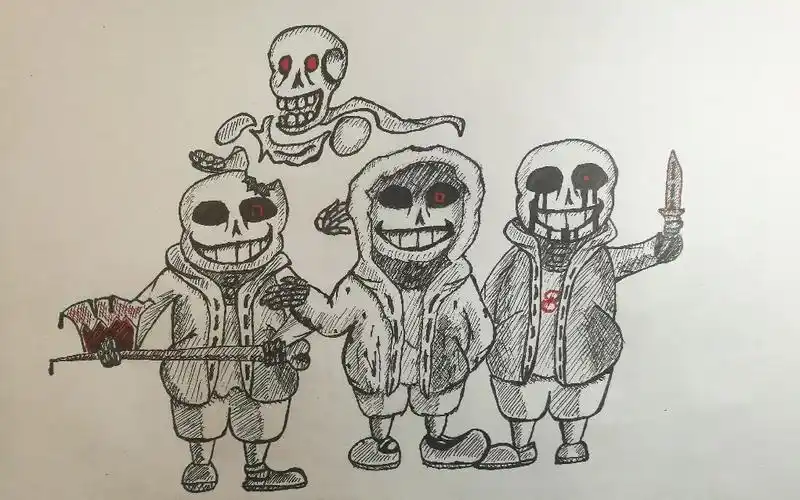 [手绘]耗时两晚上!三重邪骨完成!