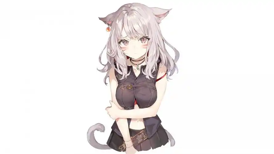 猫耳女孩动漫图片4k图片,4k高清动漫图片,娟娟壁纸