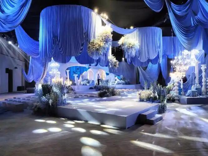 石家庄婚礼布置  #蓝色婚礼