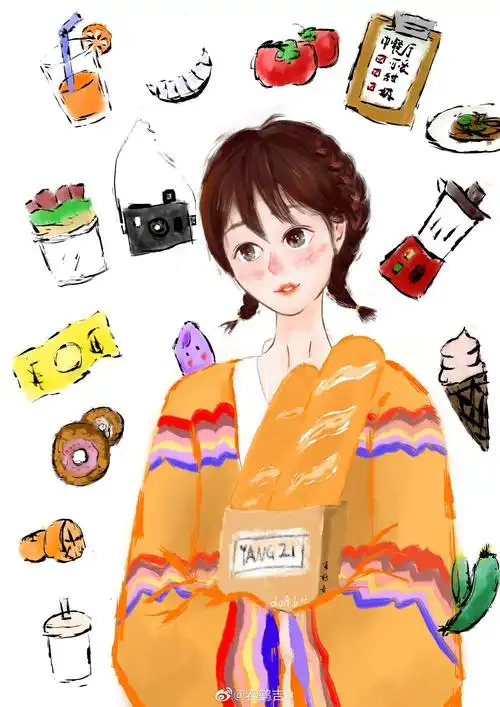 杨紫中餐厅|卡通向 - 堆糖,美图壁纸兴趣社区