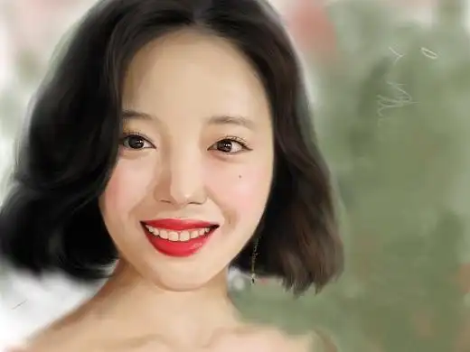 崔雪莉板绘插画-创作习作75043年前suzy照片板绘插画-创作习作28003年