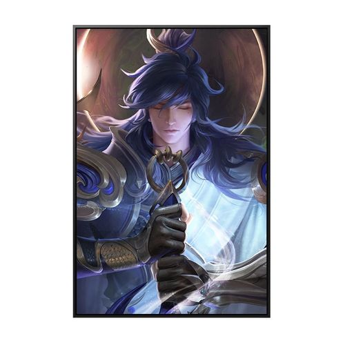李信一念成魔游戏英雄diy数字油画王者荣耀填色手工画画装饰挂画