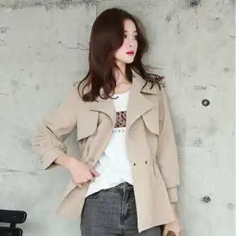 时髦韩版气质妇女 杏色>御姐风女子流行女装美女时尚个性简约漂亮衣服