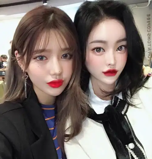 闺蜜双人头 女生头像 韩范女头 可爱 原宿风 女女