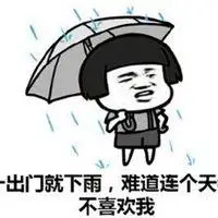 求雨文字表情包_微信头像图片大全