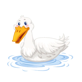 白色水面大白鹅游泳pngpsd2000*2000公鸡和小鸡pngpsd2000*2000卡通鸭