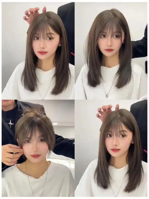 中长层次感发型#高层次发型 #剪发层次感 #中长发发型