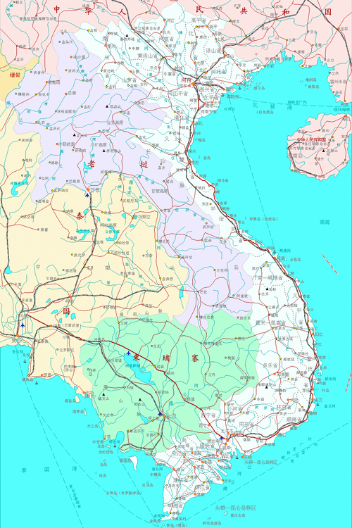 越南地图六全图,越南地图六高清版下载 - 8264户外8264.com