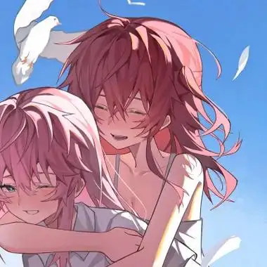 百合动漫情侣头像