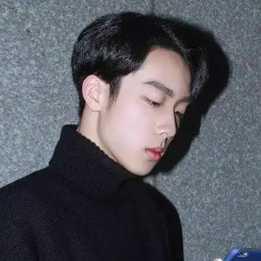 高清帅气男生侧面头像图片