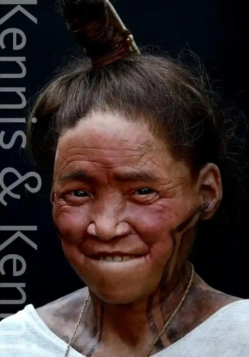 7000年前的德国原住民,黑眼睛,黄皮肤,黑头发,妥妥的黄种人[偷笑]