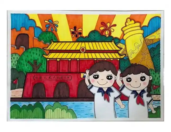 县第五小学作者:曾文萱指导老师:王钟梅21作品名称:在党旗下成长学校