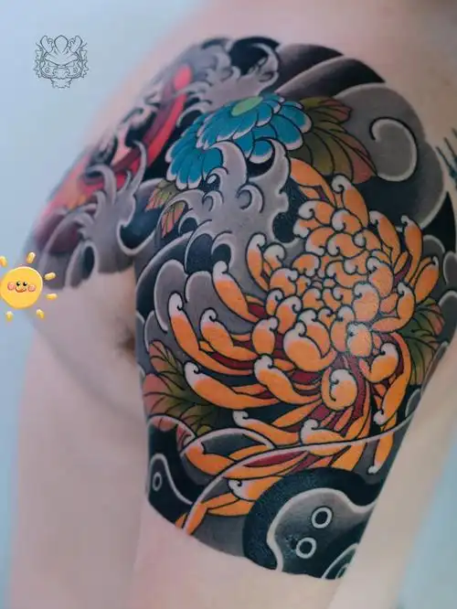 日式半甲达摩牡丹