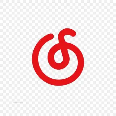 【免费】 红色音符网易云音乐c4d红色中国风国潮电商