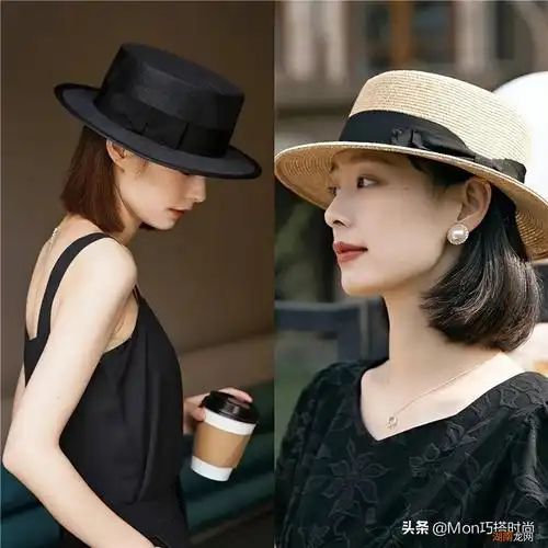 适合大脸圆脸女生戴的平顶帽 头大戴什么帽子好看