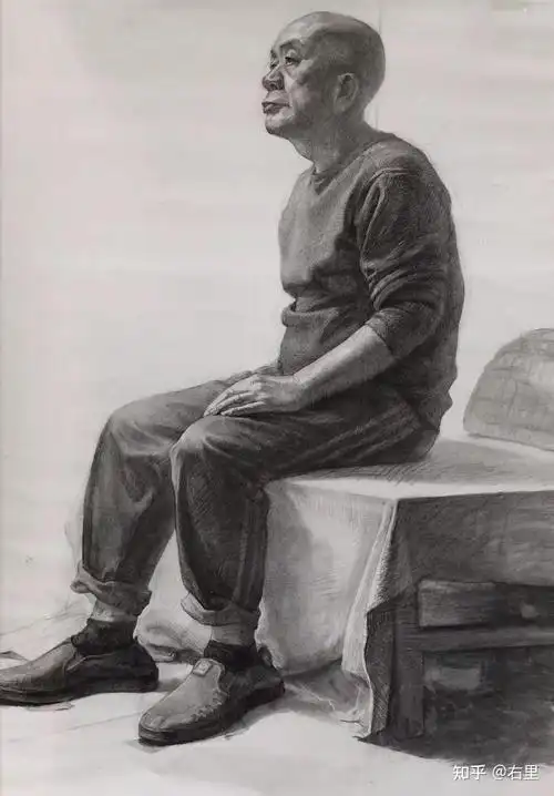 人物素描12全身像思路及作品赏析