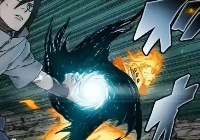 这个忍术的名字叫做"灼遁·光轮疾风漆黑矢零式",虽然名字和长而且有