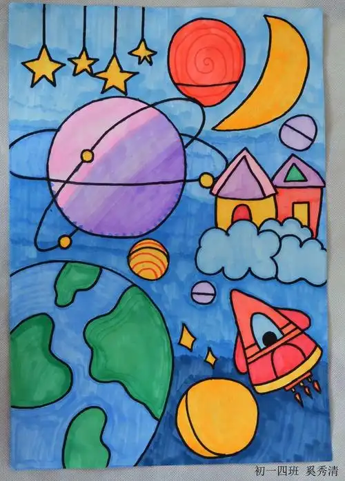 昆明实验中学2023届(4)班七年级上学期优秀美术 作业展示