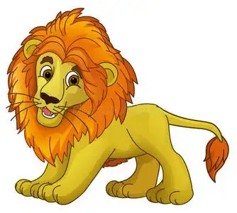动漫霸气狮子卡通动物狮子漫画照片