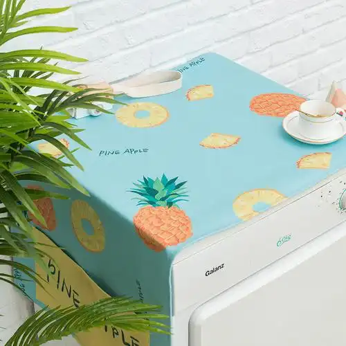 ins水果冰箱遮盖布防尘罩布洗衣机盖布家用柜子防尘布多功能盖巾