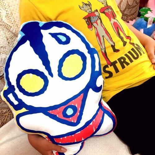 日本m78款q版赛罗初代奥特曼公仔儿童毛绒抱枕靠垫玩具软绵枕头