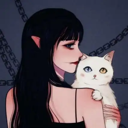 手绘气质清新女生头像