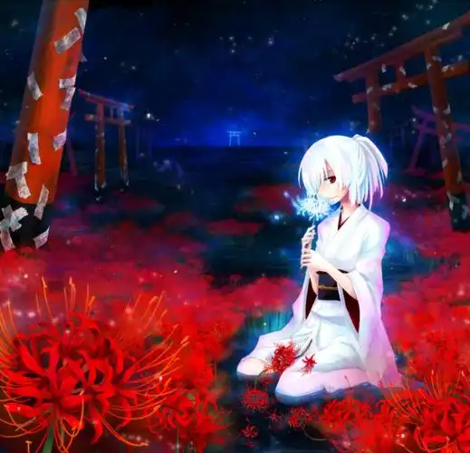 二次元——少女-彼岸花