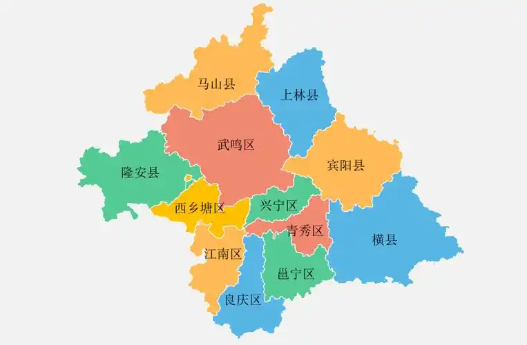 南宁市的区划调整,广西的第一大城市,为何有12个区县?