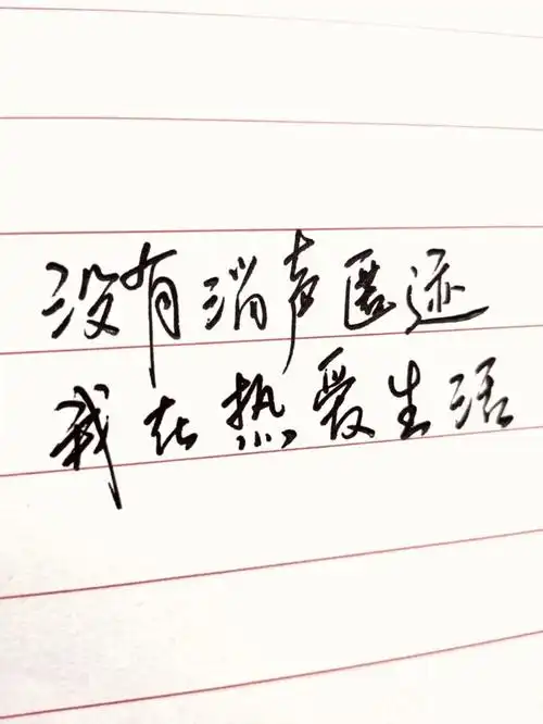 没有消声匿迹我在热爱生活