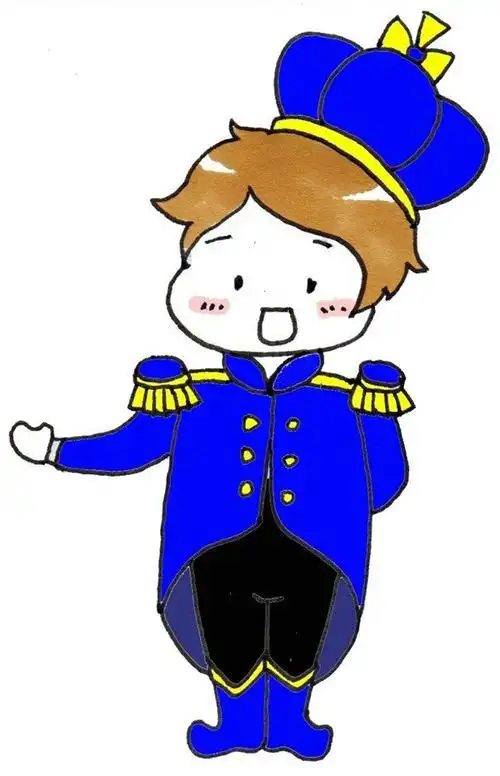 卡通画小王子的简笔画绘画步骤五以上五步骤,卡通小王子就完成了,你也