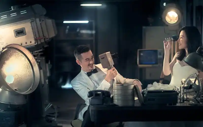 吴中天杨子珊婚纱照图片桌面壁纸