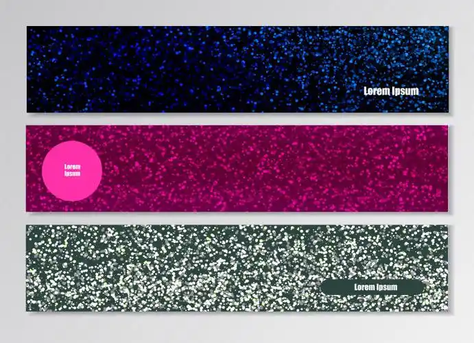 矢量商业创意布局横幅设计