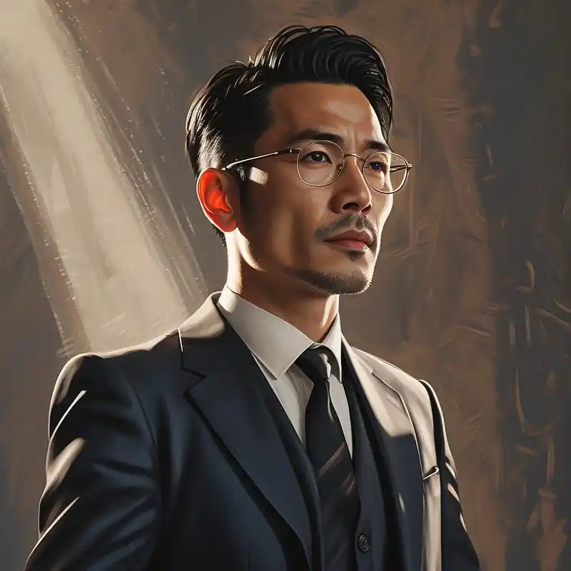 头像,沉稳又高级 03 40岁男人,沉稳又从容,眼神中透露着坚定与智慧