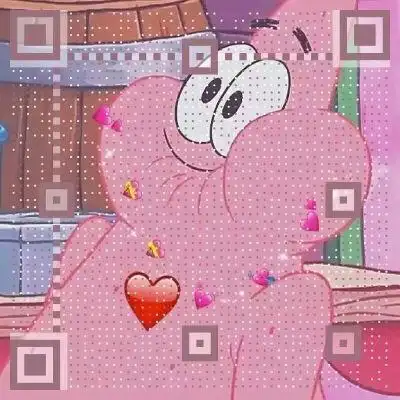 抖音热图之表白二维码(含海绵宝宝)"如果爱上你也算是一种错,我深信这