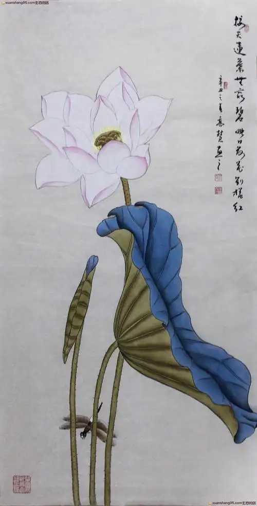 中国工笔画协会会员 高慧 《荷花》-玄商拍客-拍卖