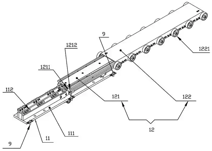 rgv双向伸缩式货叉及rgv小车