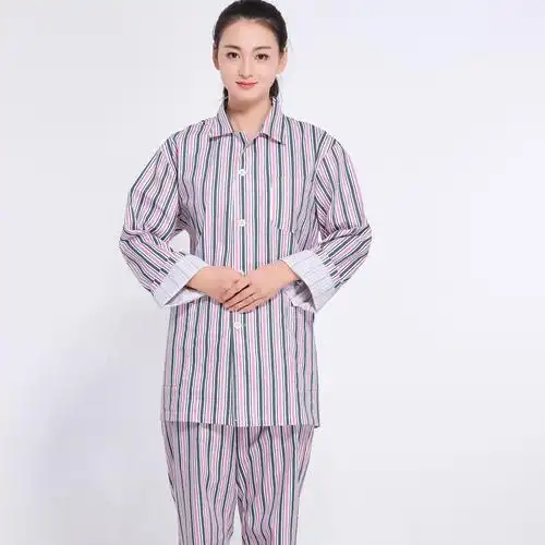 雅姿兰服装病号服纯棉病号服长袖分体病员服