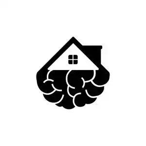 它良好的简单设计与大脑和房子的结合.